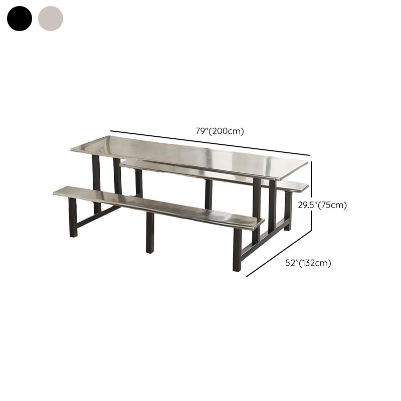 Simplistic Bench with Eased Edge, Assembly Required, Alloy/Composite Wood Cover, Rectangle Shape