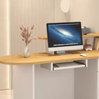 Rectangle Manufactured Wood Reception Desk with Stone Top, Locker, Keyboard Tray, and Filing Cabinet