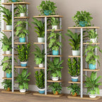Trendy Rectangle Timber Flower Stand with 8/7/6 Shelves
