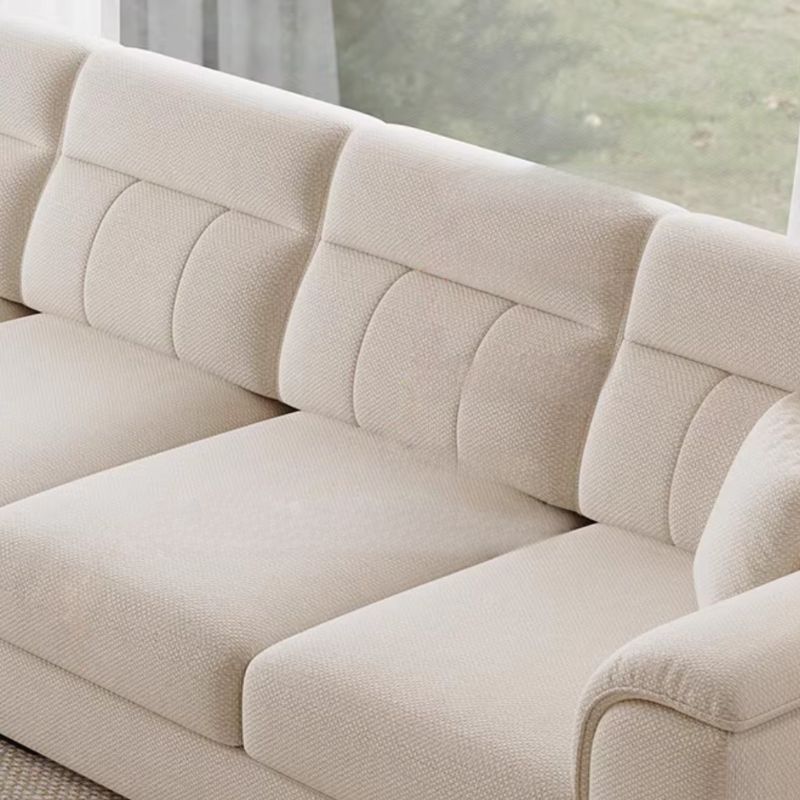 Modish Solid Color Standard Sofa in Light Gray/Light Brown/Beige for 6-Seater/5 Person/4-seater
