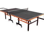 Indoor Ping Pong Table with Synthetic Laminate Top in Ink/Dark Blue and Included Table Tennis Paddle