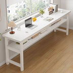 Non-Storage Feature Square 15.7'' Front-to-Back Modern Writing Office Desk Without Color