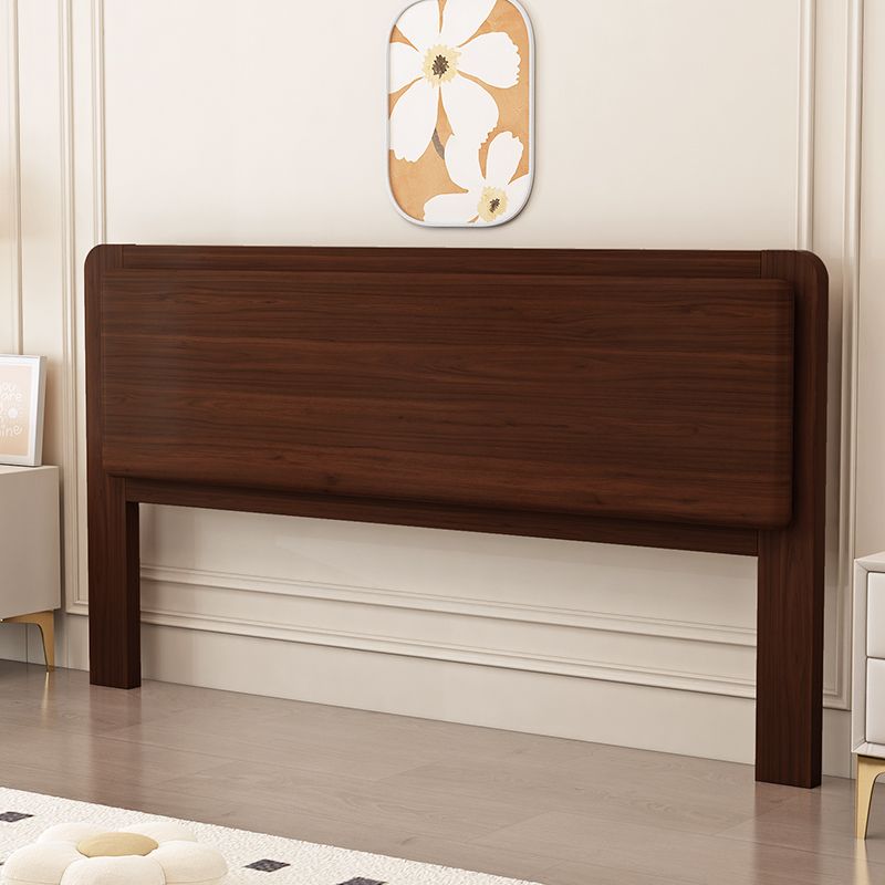 Trendy Panel Headboard in Natural Wood with No Distressing, Rectangle Shape for King/Queen/Full Bed, Free-standing with Standard Height
