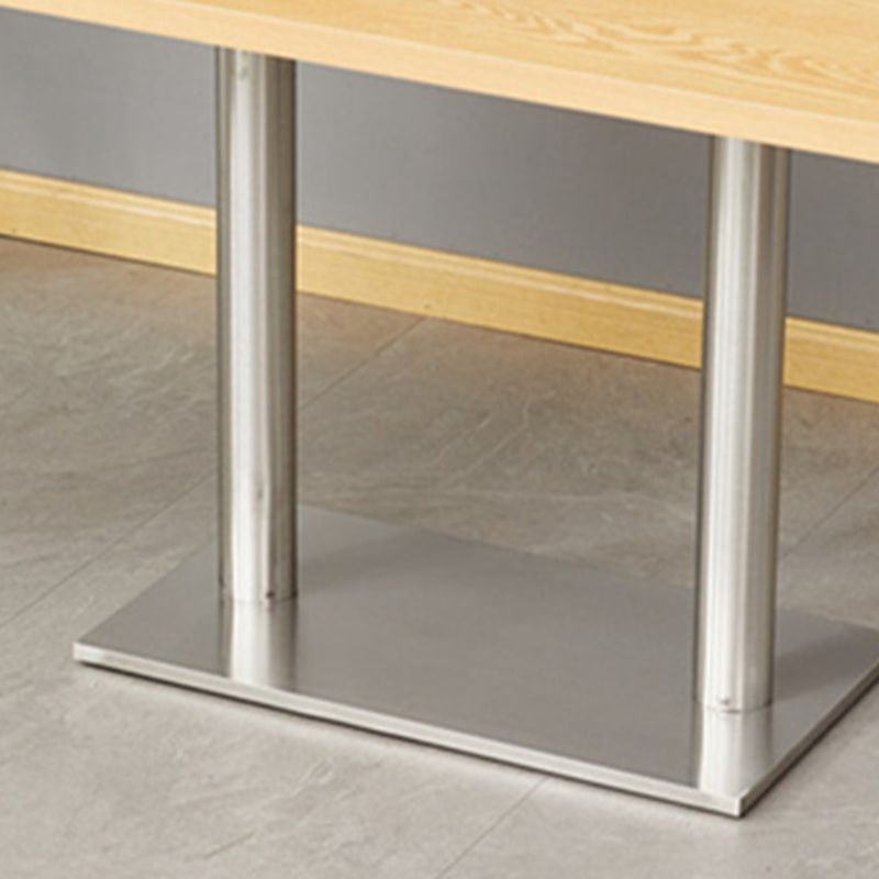 Veneer Dining Table with Pedestal Base, Heatproof, Seating for 4/2-seater/Seats 3