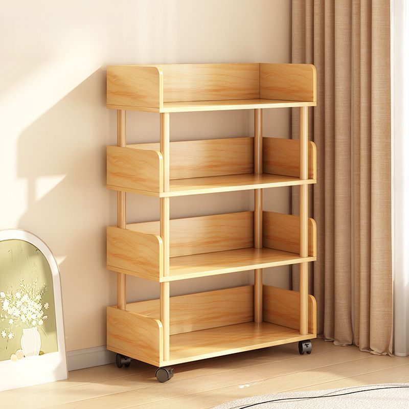 Composite Wood Vertical Organizer Shelf with 4/5/3 Shelves and Open Back