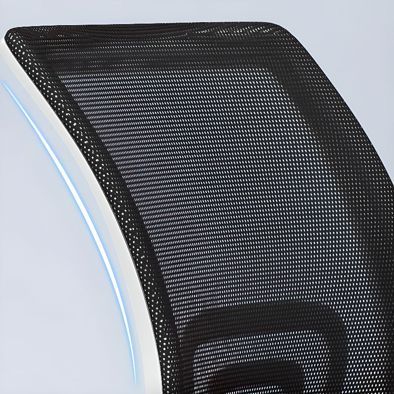 Simple Style Office Chairs with Midnight Black/Dove Grey Upholstery, Armrest, Portable Wheels, Ergonomic Design, and Lumbar Support