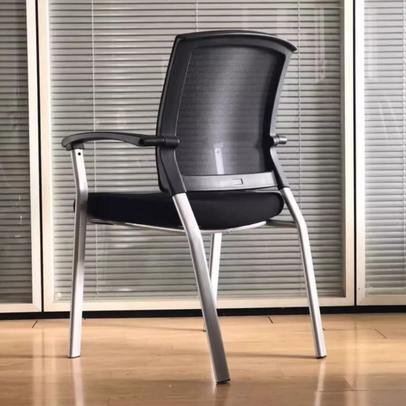 Casual Solid Color Non-foldable Metal Side Chair, 1 Piece for Tile Flooring