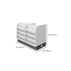 U-Shape Reception Desk with Cable Management, Desk Return, and Manufactured Wood Top