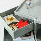 All Ages Use 4 Drawers/2 Drawers Plastic Utility Push Cart with Wheels