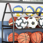 Modern Lavish Tower Shelf with Caster Wheels, Steel Frame, and Unfixed Installation