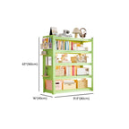 Olive Green Simplistic Wire Warehouse Storage Rack with Alterable Shelf and Standing Installation