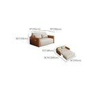 Rainproof Sleeper Futon Bed with Pillow Back Loveseat and Container Storage, Square Arm, Pillow, Twin/Full/XL Bed Size