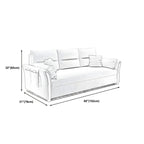 Fabric Sofa Bed Settee Furniture Flared Arm Latex Filled Sofa