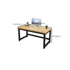 Modern Rectangular Laminate Writing Table with Unfinished Color