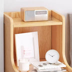 Casual Drawer Storage Nightstand with 3 Drawers, 1 Shelf, and Composite Wood Countertop