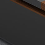 Executive Desk with Lockable Drawer, Integrated Cable Management, CPU Stand, and Desk Return