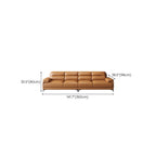 Cushion Back Sectional Sofa Modern Durable Leather Sofa for Living Room