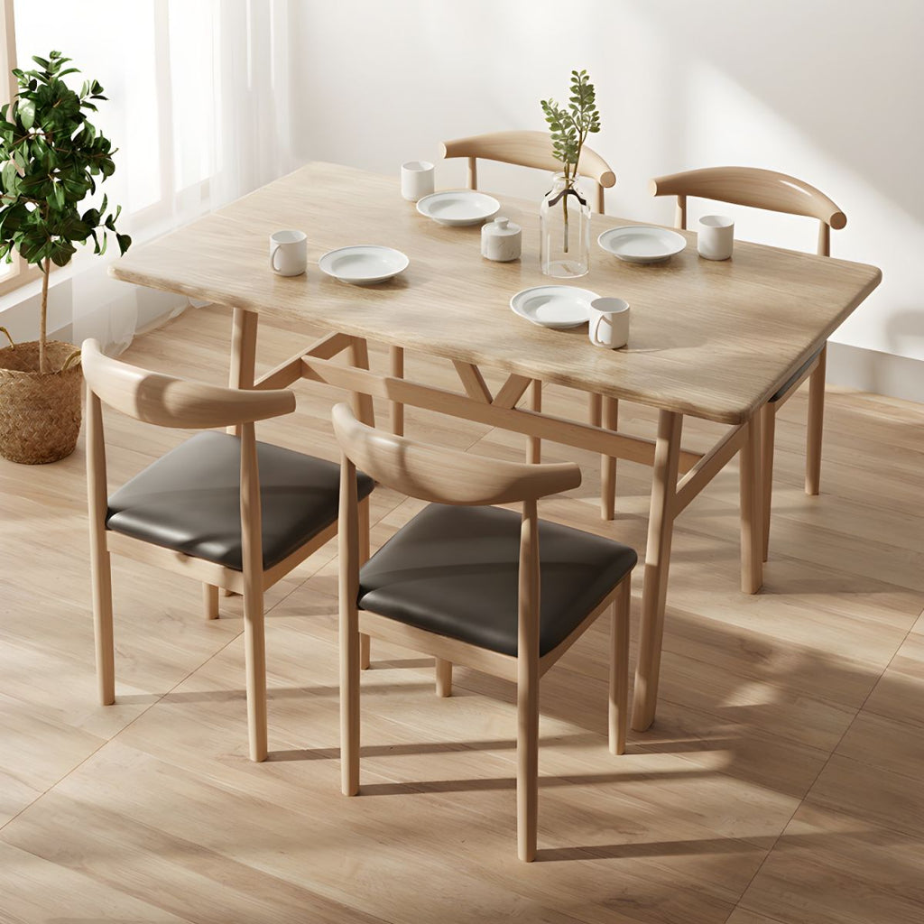 Modern Simple Household Standard Tableware Rectangular Kitchen Tableware 4 Legs Table