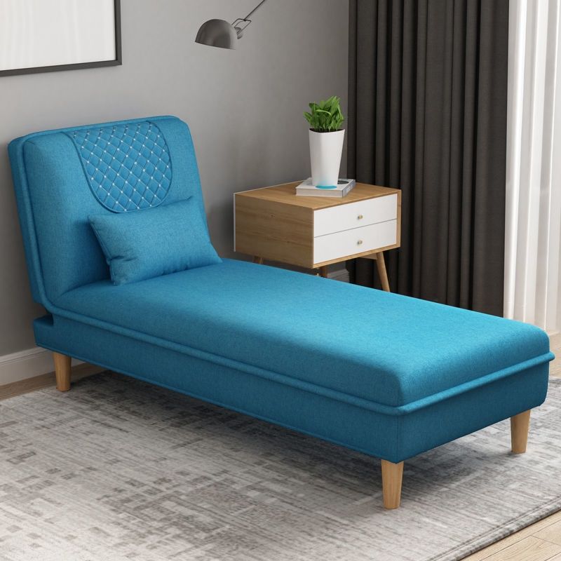 Contemporary Solid Color Chaise Lounge Indoor with Pillow, Reclining and Alterable Features