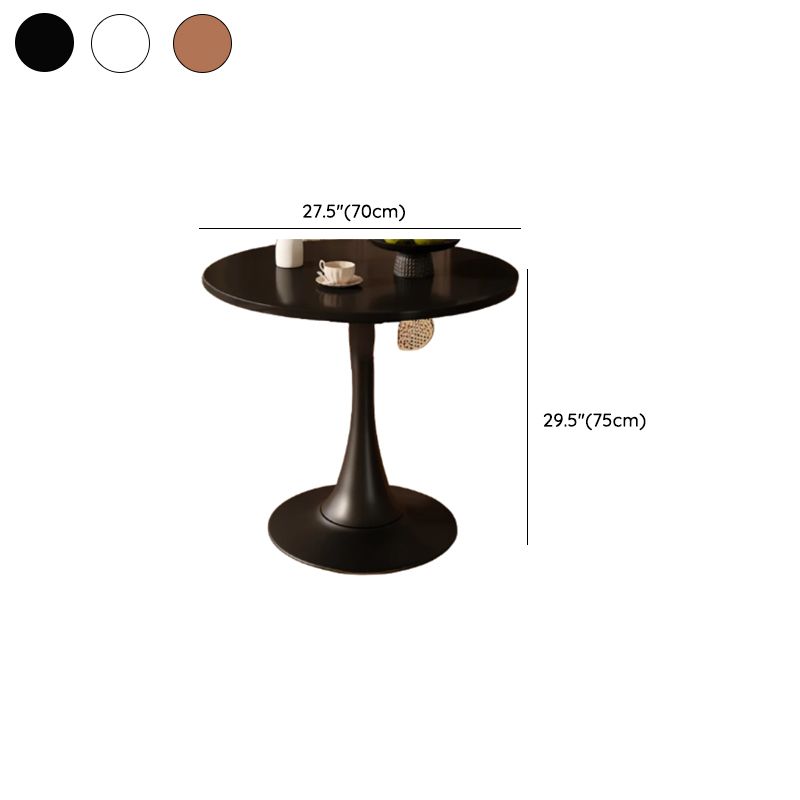 Laminate Dining Table with Pedestal Base, Scratch-repellent for 2-seater/4-seater