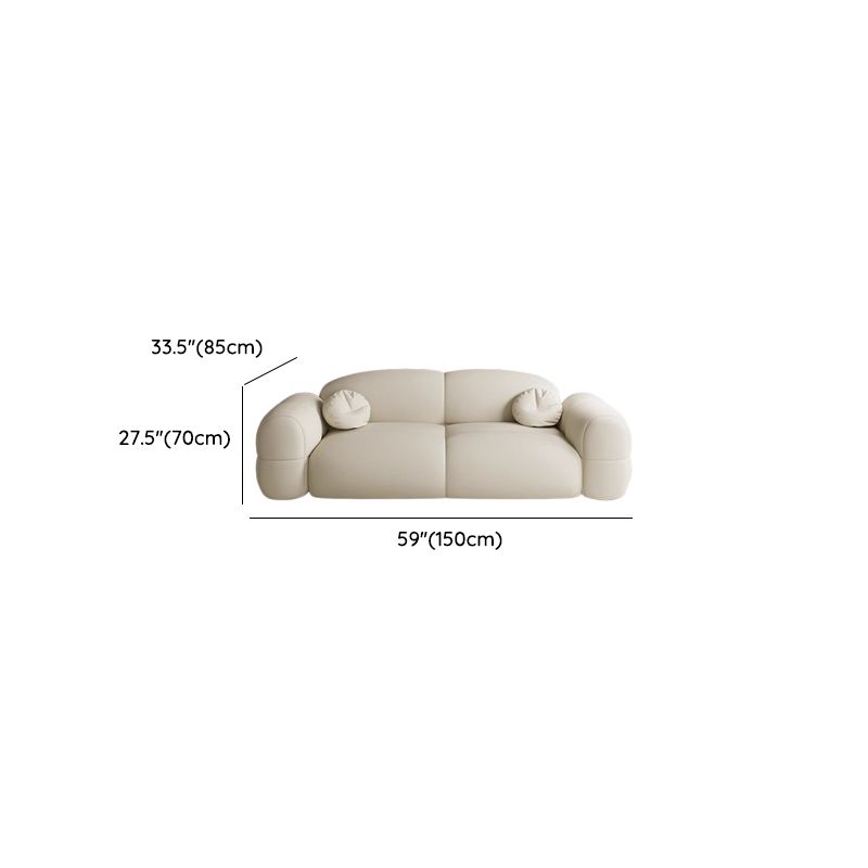 Versatile Grey/Blush/Amber Flannel Standard Sofa/Loveseat with Arm and Concealed Support