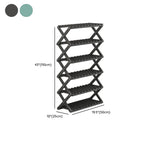 Art Deco Bambusa Rectangle Shoe Rack with 6/4/5 Shelves, Capacity for 1-30 Pairs, Drawing Room