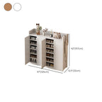 Bambusa 7-tier/6 Tiers/8-tier Shoe Displays with Horizontal Sloping Shelves and Dustproof Cover