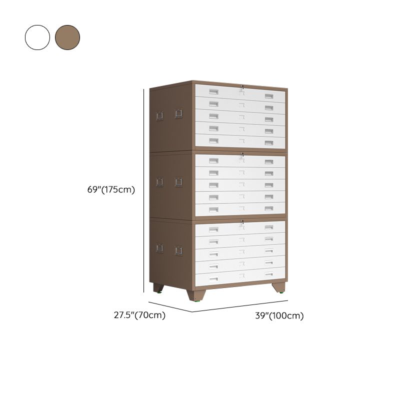 Art Deco Steel Non-flammable Horizontal Filing Cabinet/Vertical Filing Cabinet with Soft Close and Key Lock