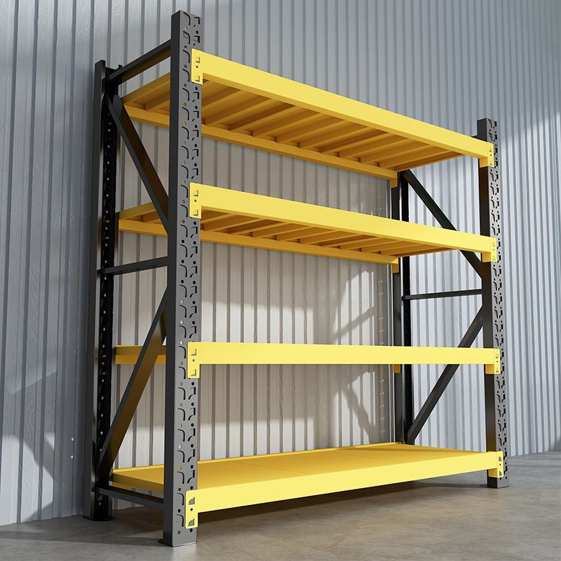 Minimalist Steel Warehouse Storage Rack with Shelves, Detached Installation