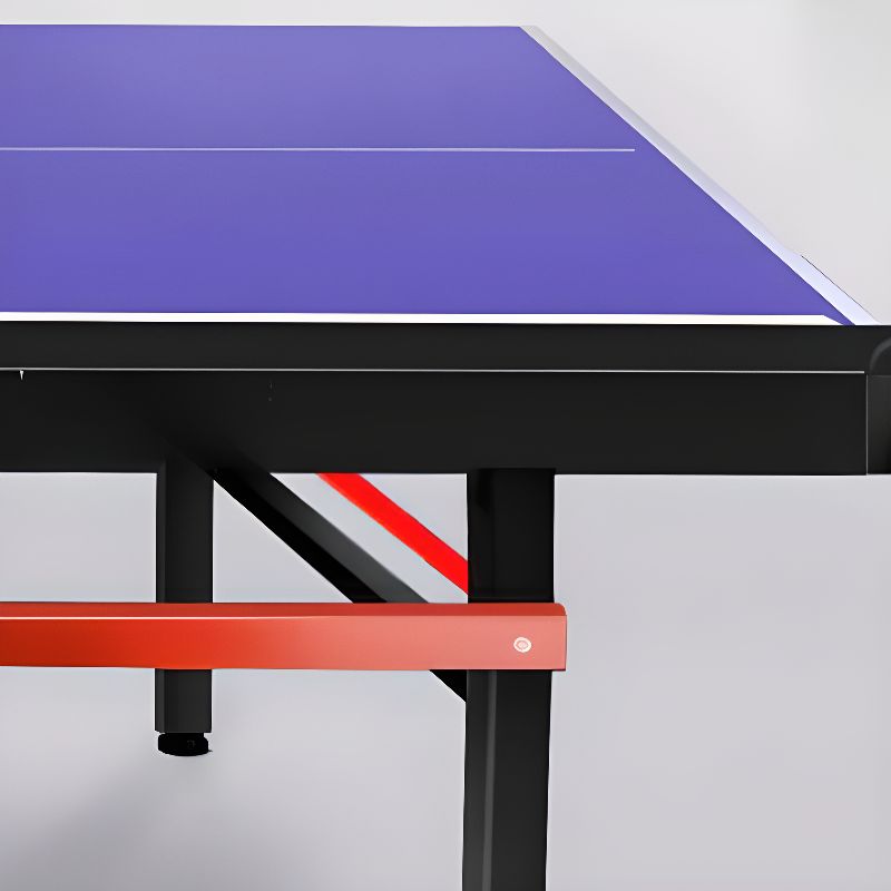 Indoor Ping Pong Table with Dark Blue/Olive Green Synthetic Laminate Top and Included Table Tennis Paddle
