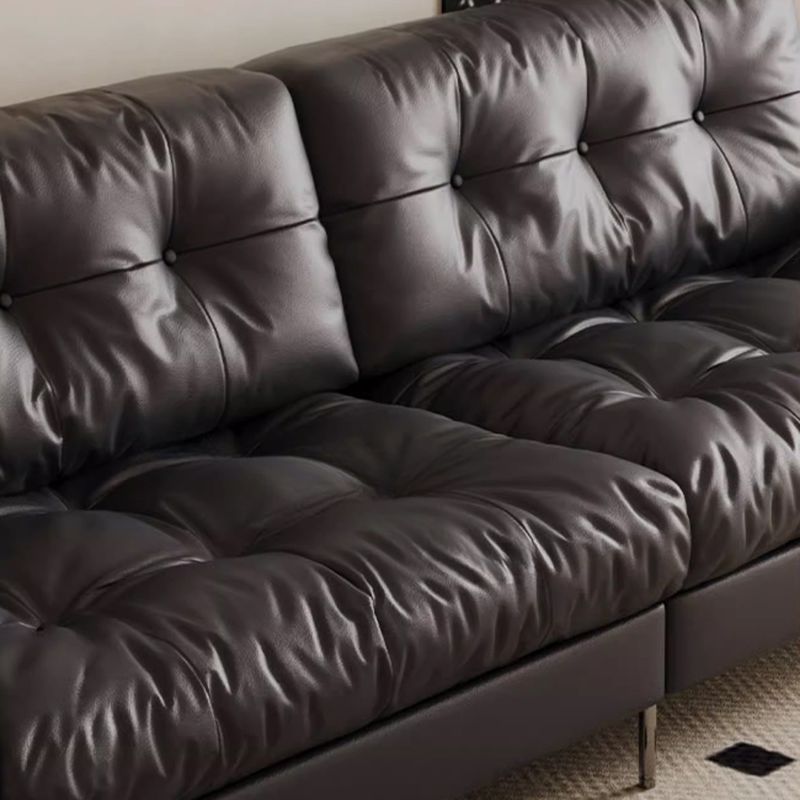 Tear Resistant Standard Sofa/Loveseat/Single Sofa in Black with 1 Pillow