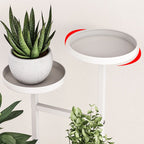 Circular-shaped Metal Flower Stand with 7 Shelves/6 Shelves and Caster Wheels