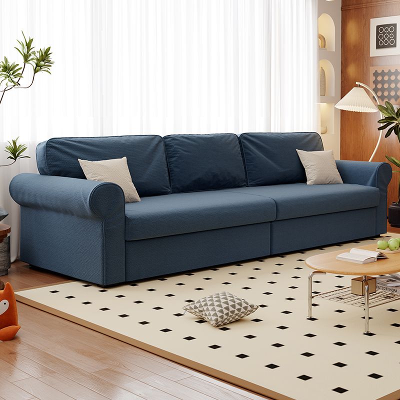 Modish Solid Color Stain Resistant Standard Sofa in Black/Jade Green/Taupe for 4-seater/5 Person with 2 Pillows
