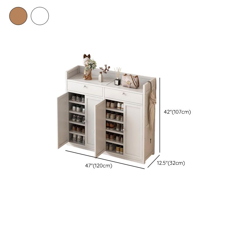 Bambusa 7-tier/6 Tiers/8-tier Shoe Displays with Horizontal Sloping Shelves and Dustproof Cover