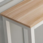 Rectangle Bar Table Set 1/4 Pieces Natural Colour Wood Counter Table