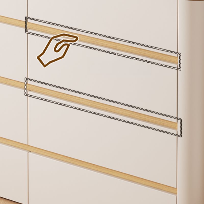 Casual Composite Wood Console Dresser/Bachelor Chest with 8/6/4 Drawers in Horizontal/Vertical Orientation