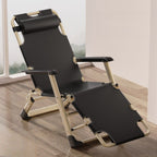 Contemporary Solid Color Arm Recliner in Black/Dove Grey/Blue with Alloy Frame, Non Rocking Base, Locking Back Angle, and Independent Back Movement