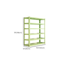 Light Green Casual Cabinet Shelf with 4/5/6 Tiers in Rectangle Shape