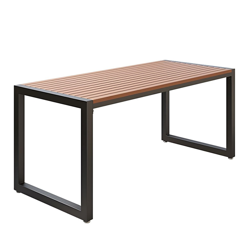 Industrial 1/3/5 Pieces Dining Set Rectangle Wood Dining Table for Courtyard