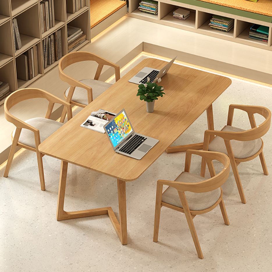 Trendy No Seating Eased Edge Assembly Required Solid Wood Rectangle