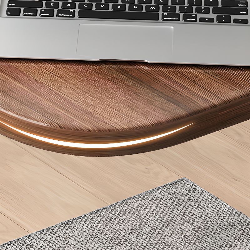 Simplistic Multi-levelled Chairside Table Only with Reclaimed Wood Top and Pedestal Base in Rectangle Shape