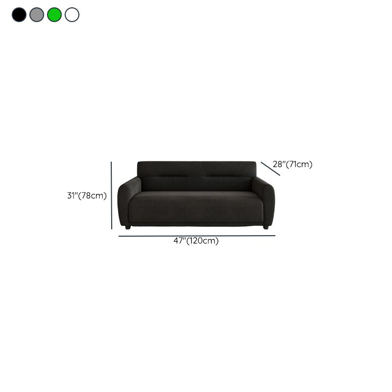 Dark Gray/Sage/Off-White Standard Sofa with Armrest for Drawing Room