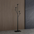Contemporary Alloy Coat Rack with Metal Hook
