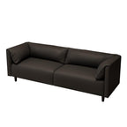 Modish Solid Color Scratch-durable/Water Resistant Loveseat in Gray/Emerald Green/Off-White, 2-seater