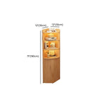 Nook Detached Accent Cabinet with Damp-proof Closet, 4 Exterior Shelves, Grip Bars, and Chalk Top