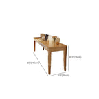 Modish Rectangular Desk Sets for Home Office with Padded Chair(s) in Auburn/Natural Color, Compartments, Table Desk Included