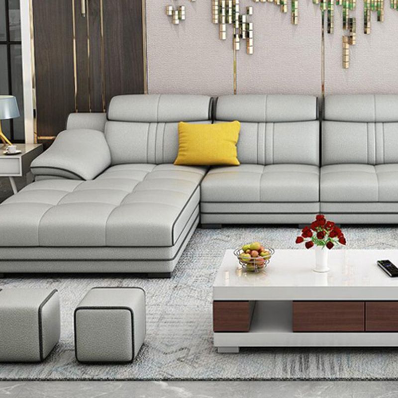 Living Room Modular Sofa in Modern Style Sofa with Pillow Armrest