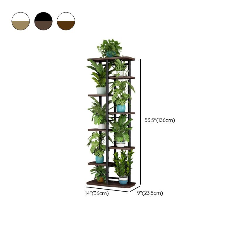 Trendy Rectangle Timber Flower Stand with 8/7/6 Shelves
