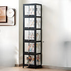 Bambusa Flooring Curio Cabinet with Stockroom, 4 Cabinets/3 Cabinets/2 Cabinets, 4 Shelves/3 Shelves/2 Shelves, 4 Doors/3 Doors/2 Doors