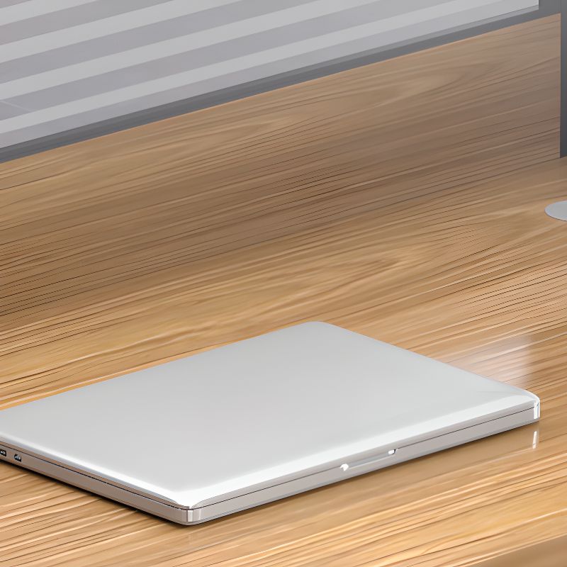 Art Deco T-Shape/L Shaped Office Desk with Reclaimed Wood Top in Wood Grain, Pc Desk Included with Twin Support